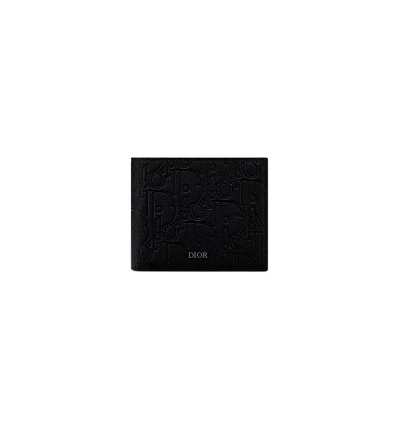 디올 컴팩트 반지갑 블랙 Dior Gravity 가죽 2ESBC027FLG_H00N - Christian Dior