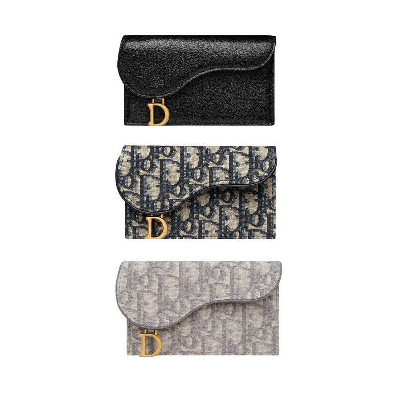 디올 Saddle Cosmos 지퍼 카드 지갑 S5692CCEH_M900 - Christian Dior