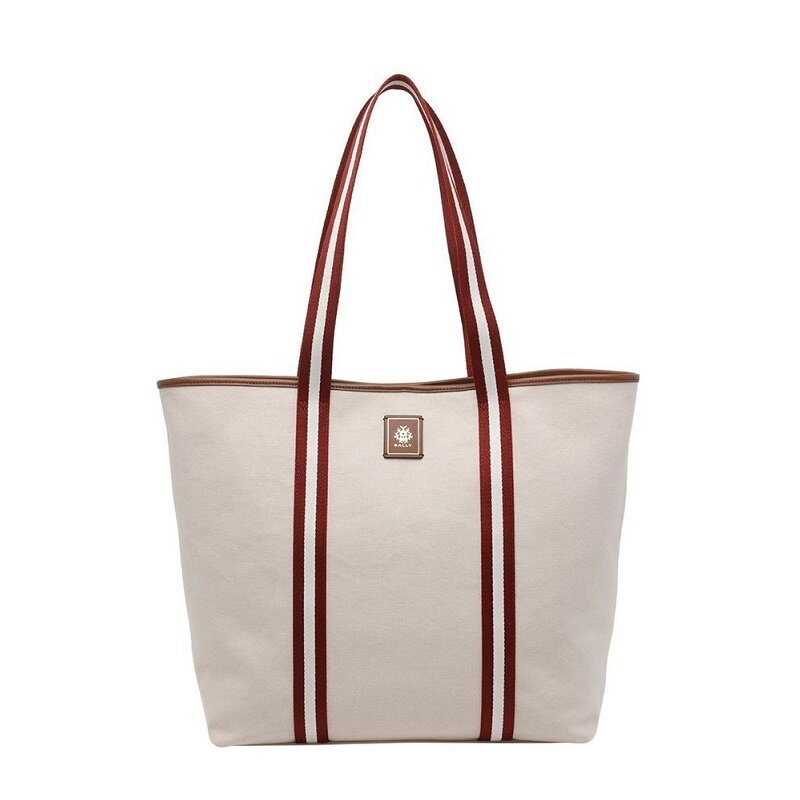 [비엔비명품관] BALLY 발리 여성 EDELBLISS 캔버스 토트백 숄더백 - Bally