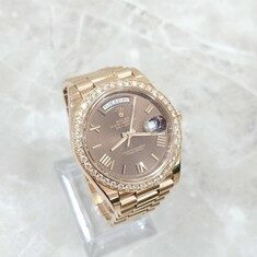 [럭스유] 롤렉스 데이데이트 금통 시계 초코판 썸네일 2