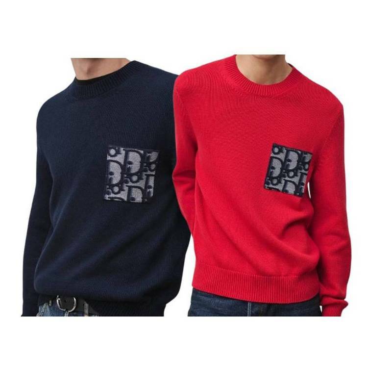 [백화점 풀셋] 내일도착 디올 남자 포켓 오블리크 니트 스웨터 티셔츠 D683M677A7045 - Christian Dior