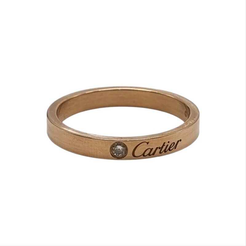 [60] 까르띠에 다이아1P C드 웨딩링 반지 CAB061830 - Cartier