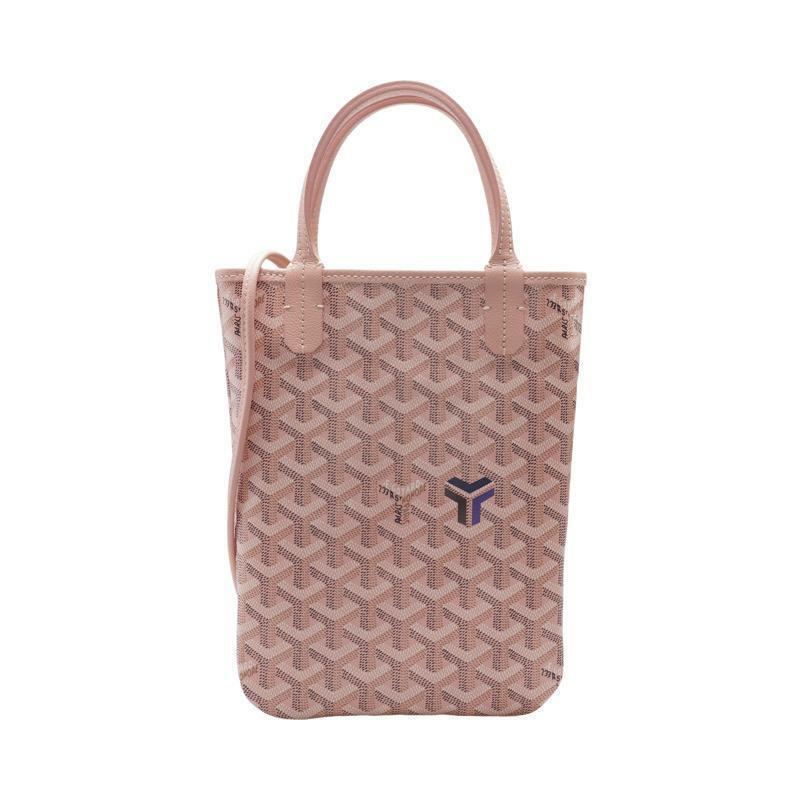 핑크 캔버스 포아티에 클레흐부아 여성 토트백 - Goyard
