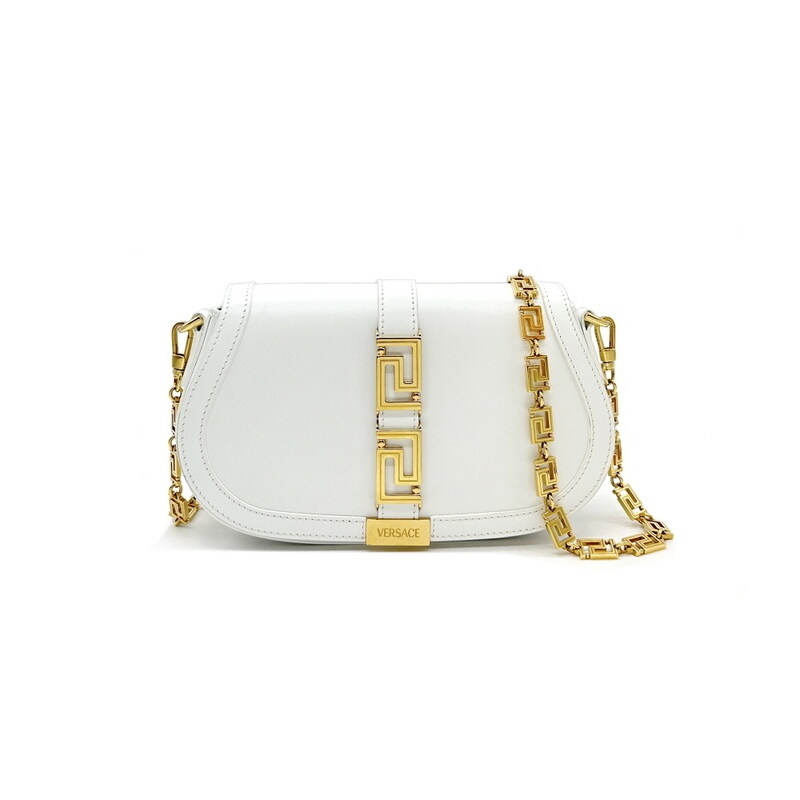 베르사체 그레카 가디스 숄더백 화이트 B1106C048 - Versace