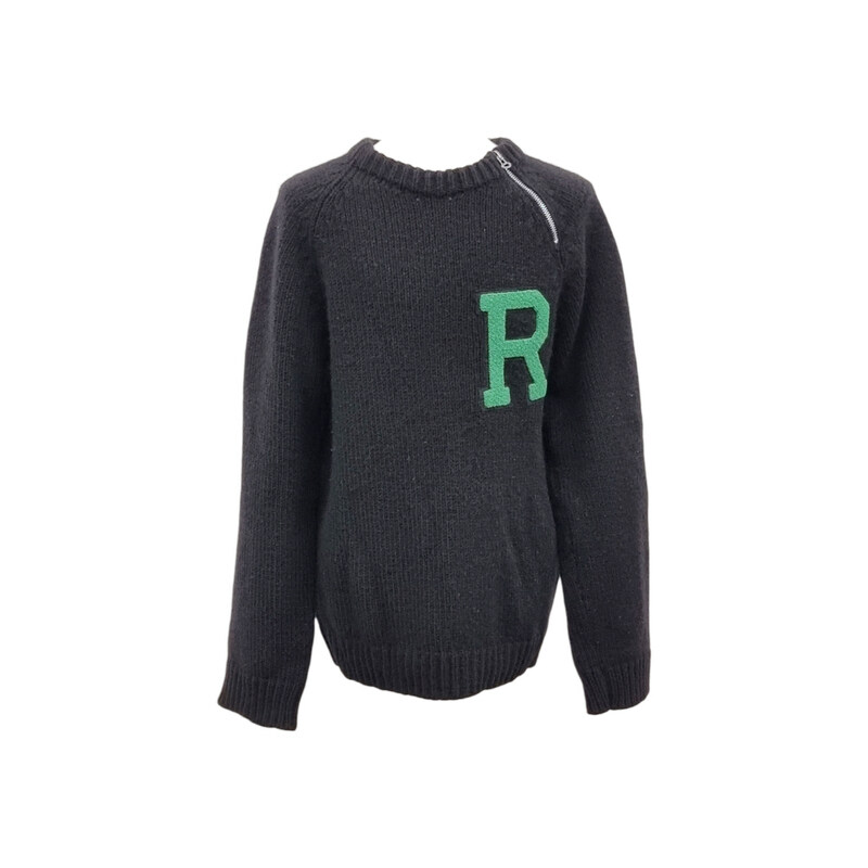 [M] 라프시몬스 R로고 니트 블랙 ETB110219 - Raf Simons