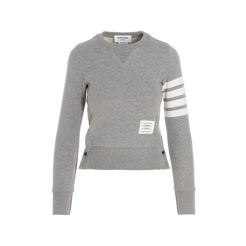 26SS 여성 사선 완장 클래식 맨투맨 그레이 FJT002A 00535 055 - Thom Browne