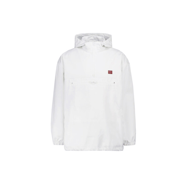 15주년 페이스 패치 후드 아노락 자켓 화이트 C90047 100 - Acne Studios