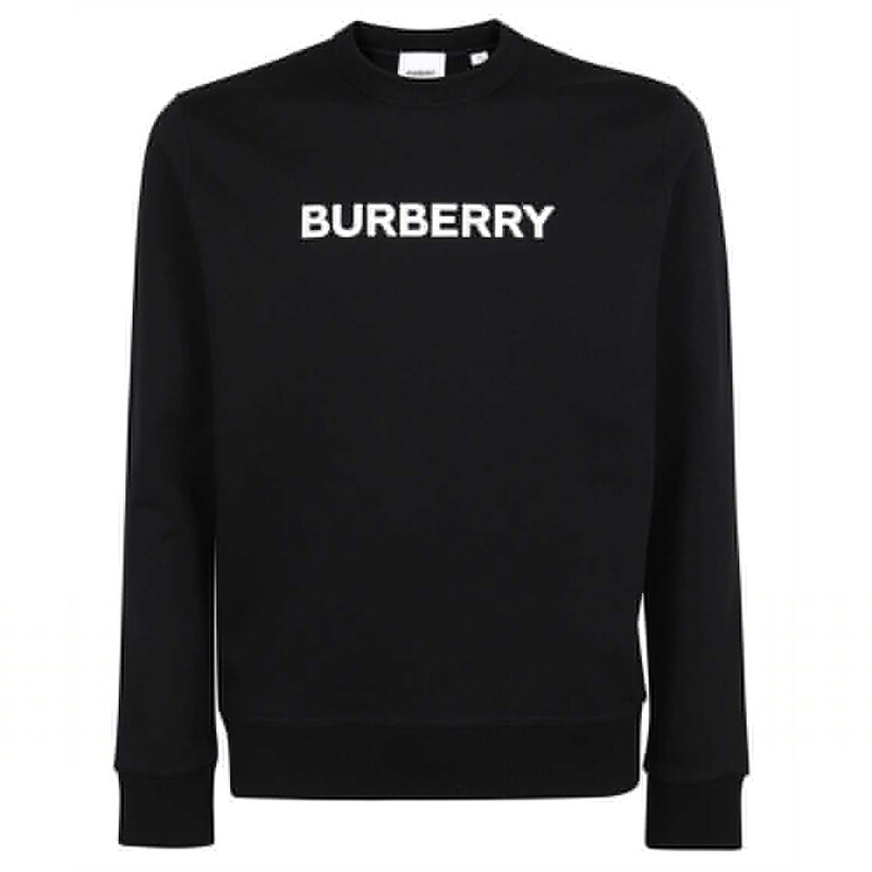버버리 24SS BURLOW 로고 맨투맨 블랙 8055312 - Burberry