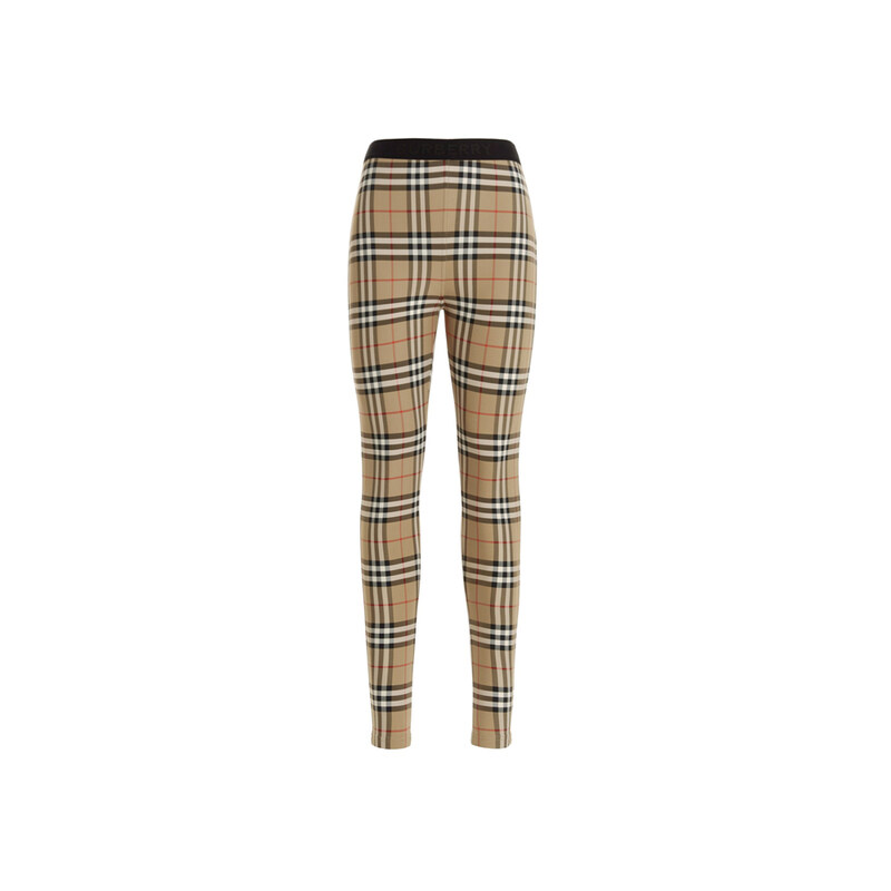 버버리 24SS 빈티지 체크 로고 레깅스 아카이브베이지 8049478 - Burberry
