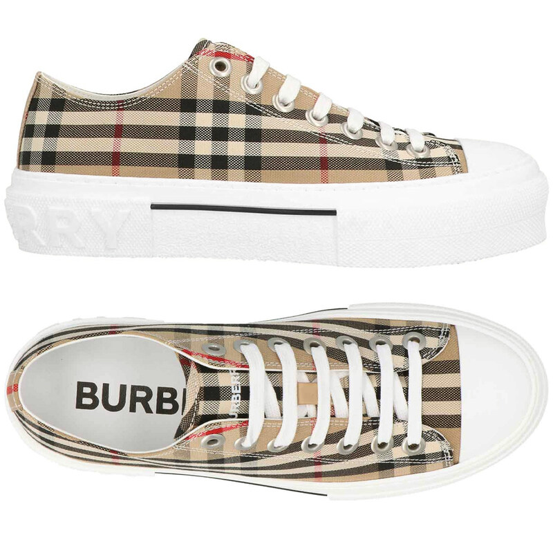 버버리 24SS JACK 빈티지 체크 스니커즈 아카이브베이지 8050506 - Burberry