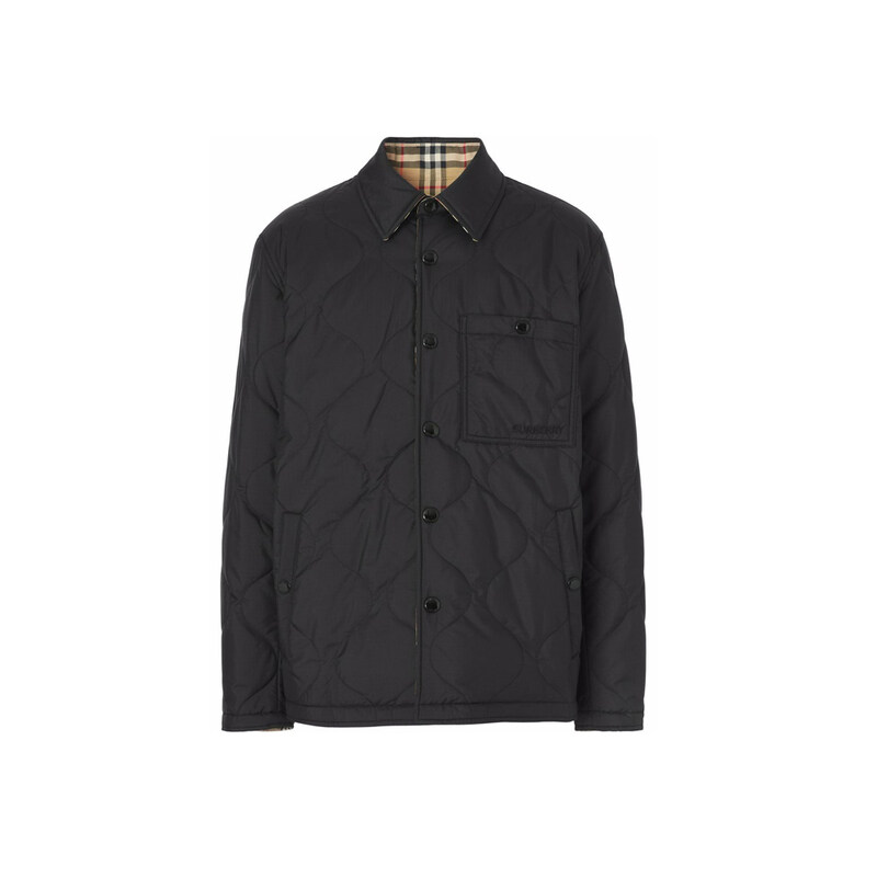 버버리 24SS FRANCIS 빈티지 체크 리버시블 퀄팅 자켓 블랙 8049139 - Burberry