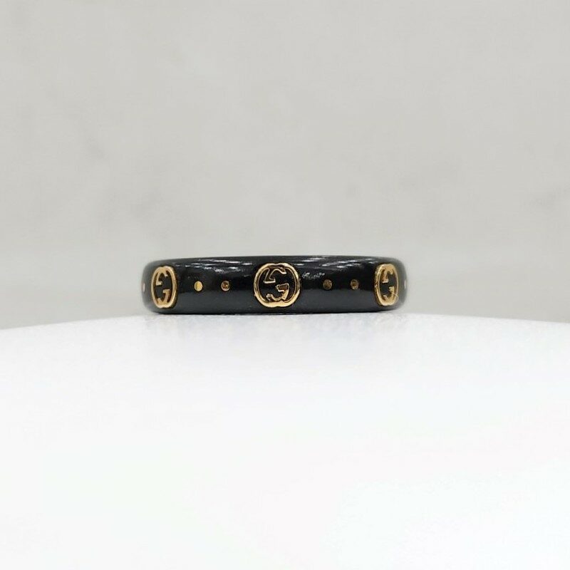 [럭스유] 구찌 블랙 G 인터로킹 아이콘 반지 14호 YBC679262001 - Chanel