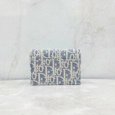 [럭스유] 디올 새들 데님 오블리크 카드홀더 지갑 썸네일 2
