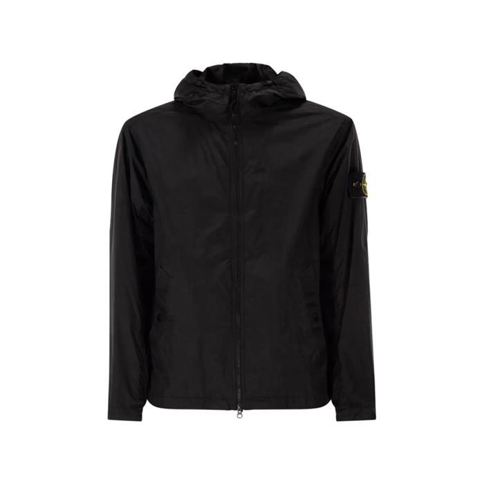 [국내발송] 스톤아일랜드 크링클 랩스 윈드 후드 재킷 블랙 4100001 S0A23 V0029 - Stone Island
