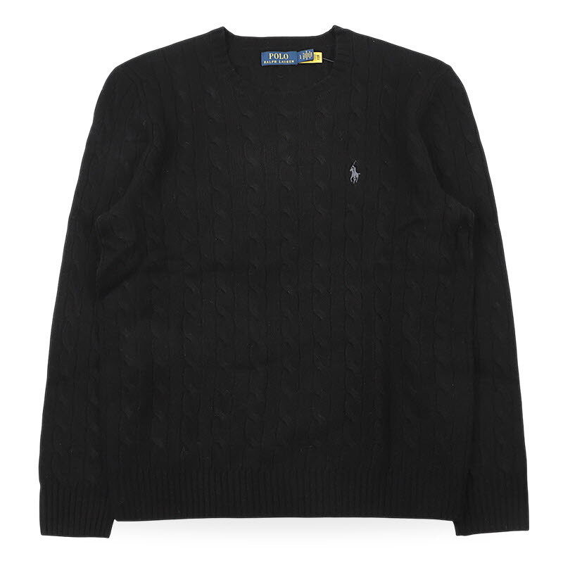 디몬트 폴로랄프로렌 남성 캐시미어 케이블 니트(블랙) 710876762 001 - Polo Ralph Lauren