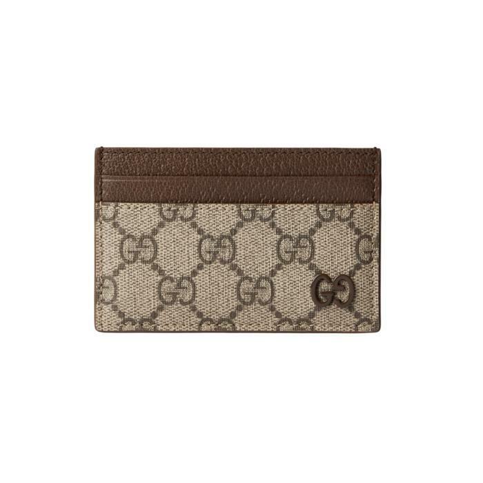 구찌 브라운 트리밍 GG 카드 케이스 768248 FACQC 9773 - Gucci