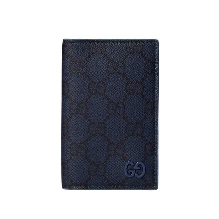 구찌 더스티 블루 내부 GG 롱 카드 케이스 768249 FAFBE 8448 - Gucci