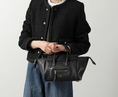 [비엔비명품관] CELINE 셀린느 여성 서플 샤이니 램스킨 스몰 뉴 러기지 숄더백 썸네일 3
