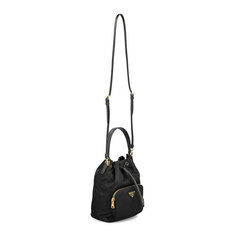 26FW 프라다 버킷백 듀엣 리나일론 블랙 골드 여성 숄더백 1BH038 RV44 F0002 썸네일 2