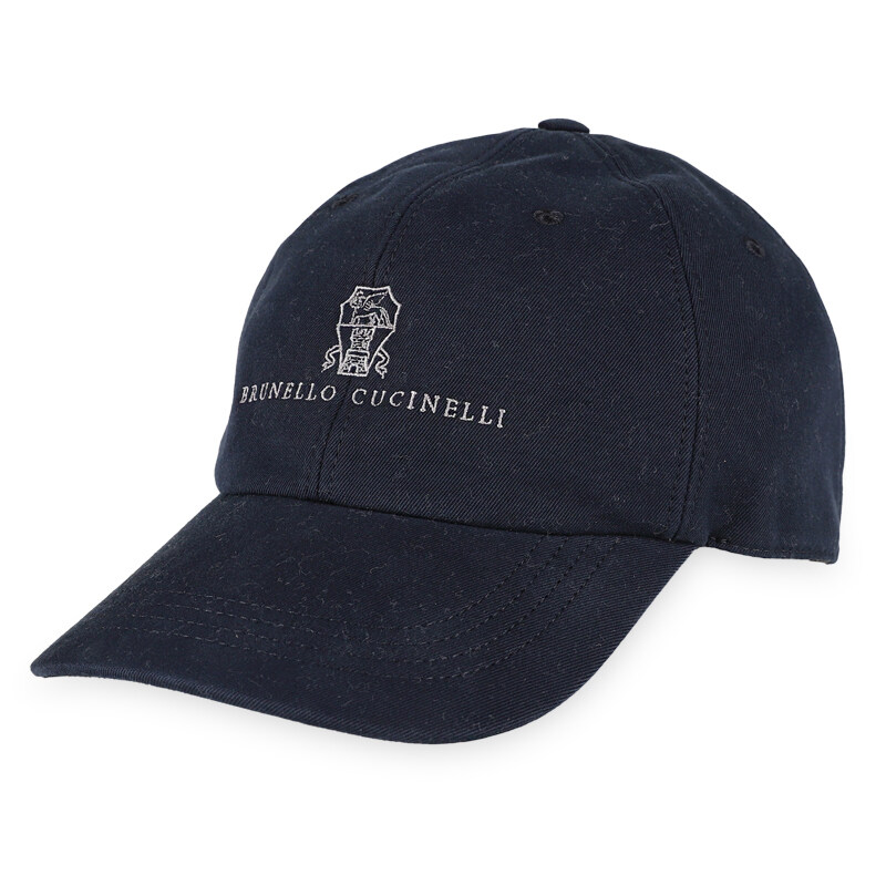 디몬트 브루넬로쿠치넬리 남성 로고 코튼 볼캡(네이비) M252D9850 CKL84 - Brunello Cucinelli