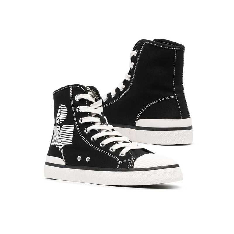 15주년 벤킨 BENKEEN 로고 하이탑 스니커즈 블랙 BK0190 21P033S 01BK - Isabel Marant