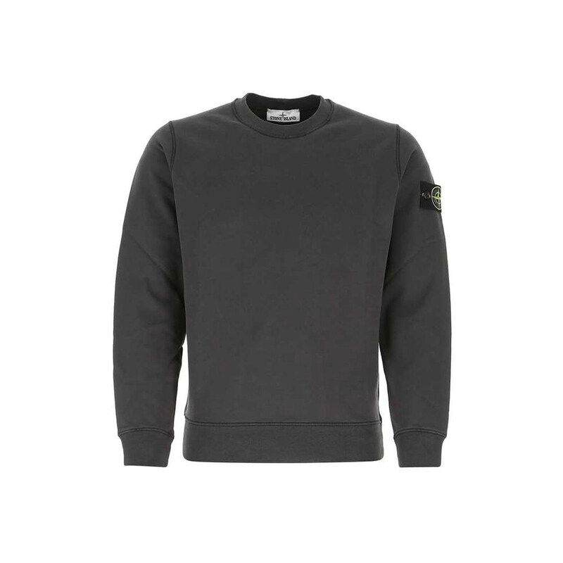 15주년 와펜 패치 라운드 맨투맨 차콜 741563051 V0065 - Stone Island