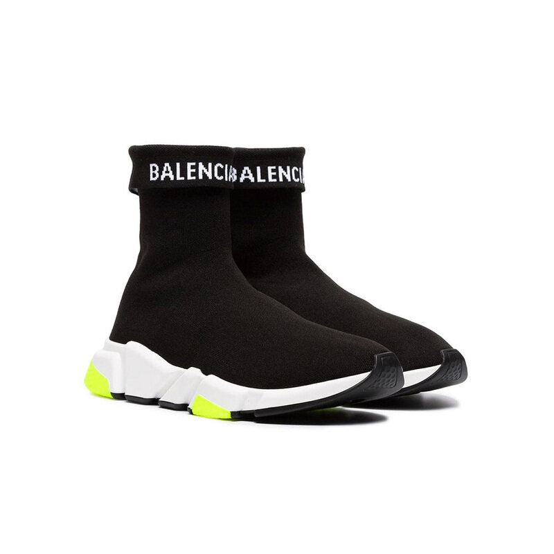 15주년 폴드 스피드러너 스니커즈 블랙/네온옐로우 534379 W1GV0 1006 - Balenciaga