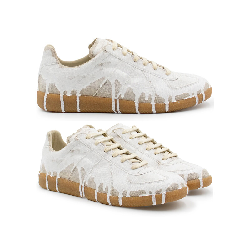 15주년 네추럴 페인트 로우탑 화이트 S57WS0374 P3957 H8545 - Maison Margiela