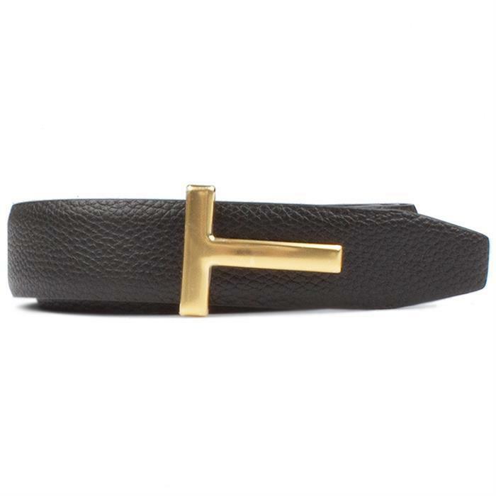 톰포드 26SS 골드 T로고 양면 리버시블 30MM 벨트 TB224 LCL236G ENB - Tom Ford