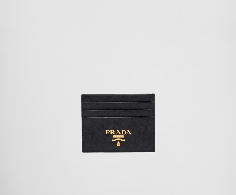 프라다 로고 사피아노 카드지갑 블랙 1MC025 QWA F0002 - Prada