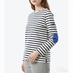 세인트제임스 보쟈니 엘보 패치 에크루 마린 메르 8649 EV 썸네일 1