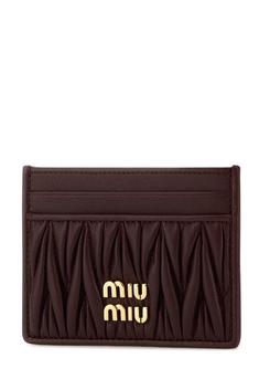 26SS 미우미우 마테라쎄 카드 나파레더 카드홀더 5MC076AFPPF0007 WINE DOM 썸네일 2