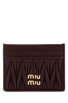 26SS 미우미우 마테라쎄 카드 나파레더 카드홀더 5MC076AFPPF0007 WINE DOM 썸네일 1