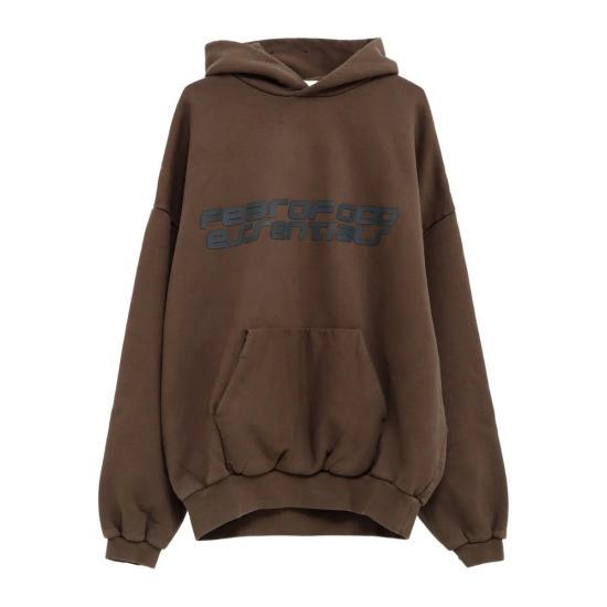 26SS 피어오브갓 후드 티셔츠 192HO256563FBROWN DOM - Fear of God