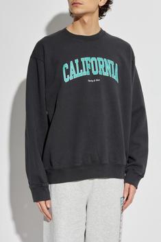 스포티앤리치 긴팔 티셔츠 ST071514501BA02 FADED BLACK SPRING GREEN WHITE DOM 썸네일 2