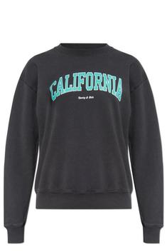 스포티앤리치 긴팔 티셔츠 ST071514501BA02 FADED BLACK SPRING GREEN WHITE DOM 썸네일 1