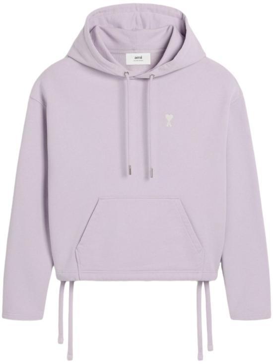 25SS 아미 ADC 드로스트링 후드 티셔츠 FSW260730504 PURPLE DOM - Ami