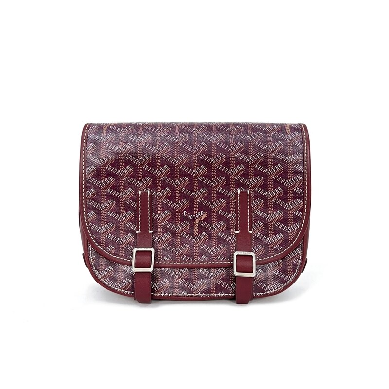 [PM] 고야드 벨베데르 투 버클 크로스백 버건디 HQF253VB - Goyard