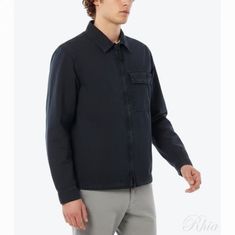 스톤아일랜드 26SS 1200008 브러쉬드 오가닉 코튼 캔버스 올드 이펙트 레귤러 핏 집업 오버셔츠 L1S15 S00WN V0120 포켓 디테일 썸네일 1