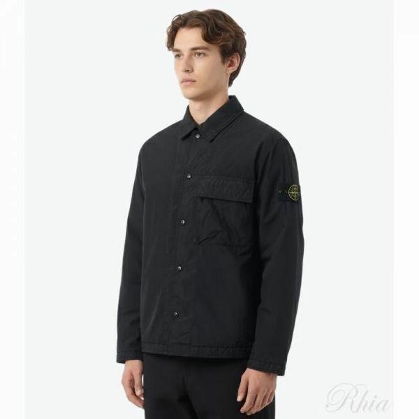스톤아일랜드 26SS 1200002 크링클 랩스 NY 리사이클 나일론 오버셔츠 L1S15 S0A23 V0029 - Stone Island