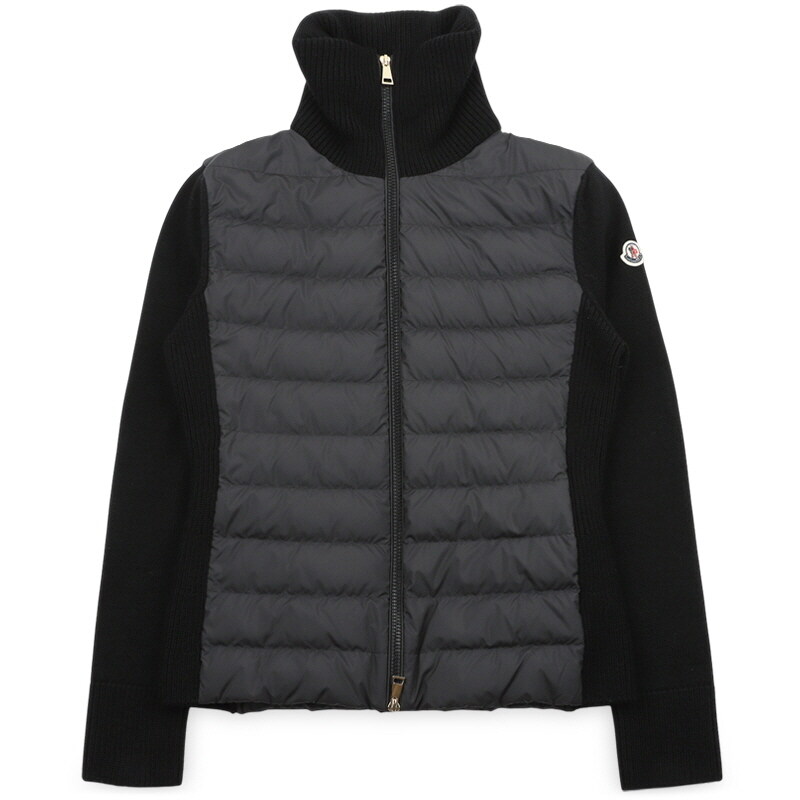 디몬트 몽클레어 여성 하이넥 믹스 패딩 집업 자켓(블랙) 9B00020 M1131 999 - Moncler
