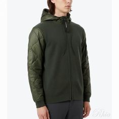 CP컴퍼니 25FW 믹스드 퀼티드 후드 니트 자켓 19CMKN062A 006390M 652 큍티드 썸네일 1