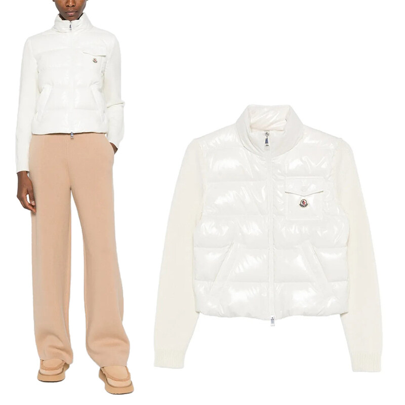 몽클레어 여성 가디건 26SS 몽클레르 패딩 울 집업 가디건 9B00023 - Moncler
