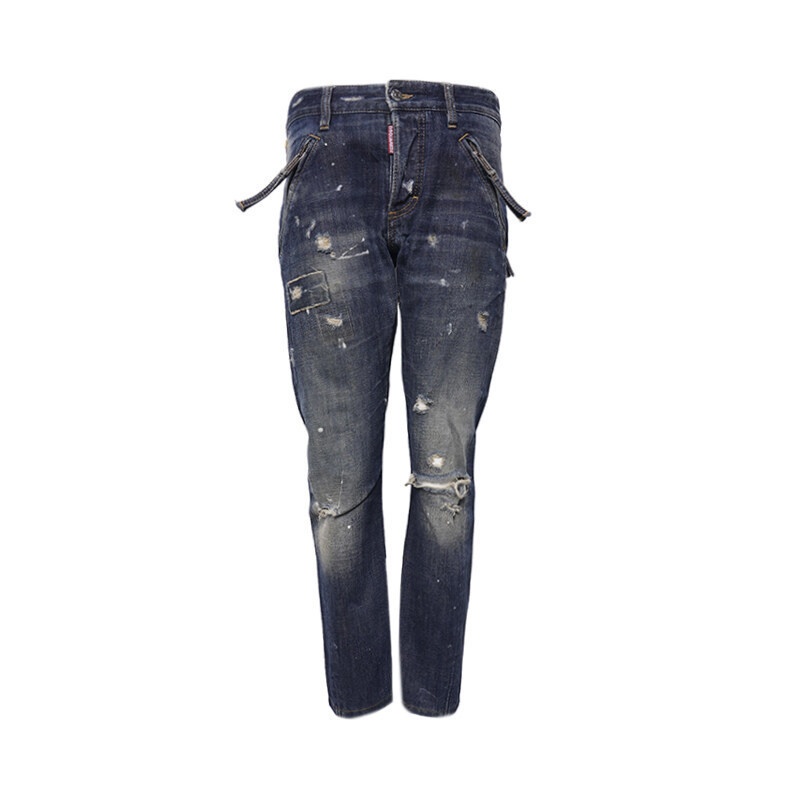 (31inch) 블루 코튼 콜마이너 남성 청바지 S74LA0744 - Dsquared2
