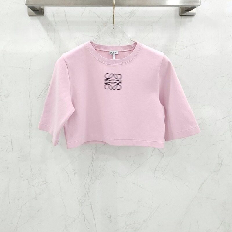 [럭스유] XS / 로에베 픽셀 아나그램 프린팅 크롭 반팔 티셔츠 - Loewe