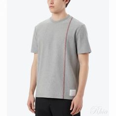 톰브라운 26SS RWB 스트라이프 티셔츠 MJS252A J0138 035 썸네일 1