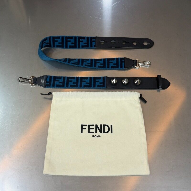 펜디 FF 패브릭 스트랩 유 스터드 스트랩 - Fendi