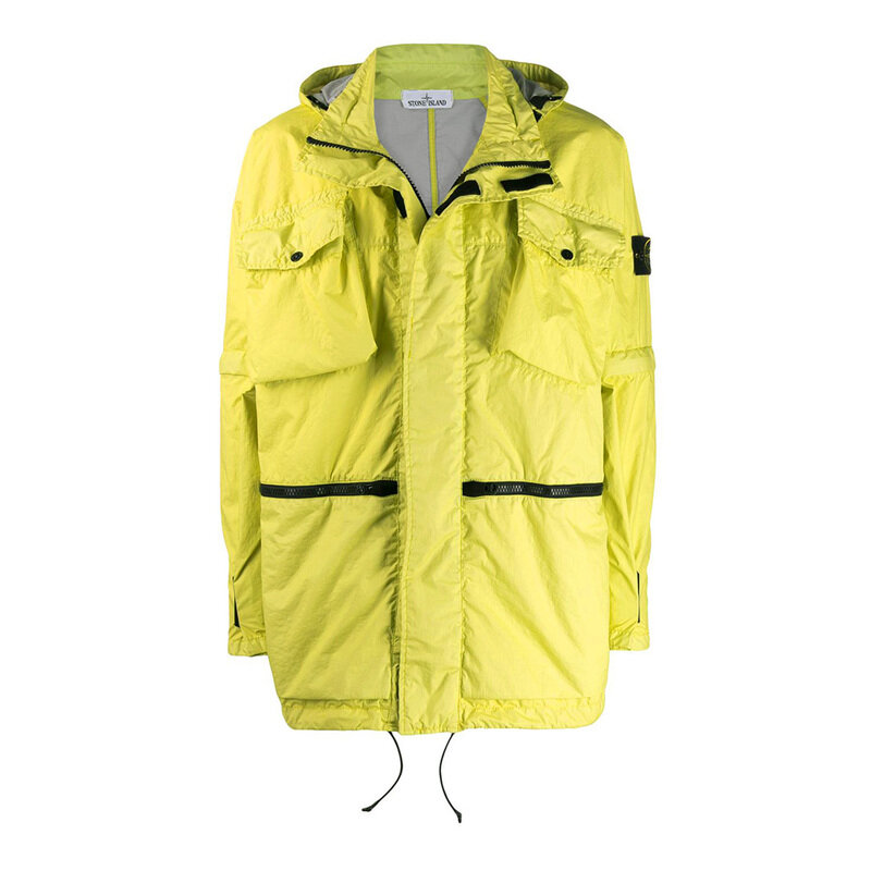15주년 멤브라나 3L TC 와펜 후드 자켓 라임 701540223 V0031 - Stone Island
