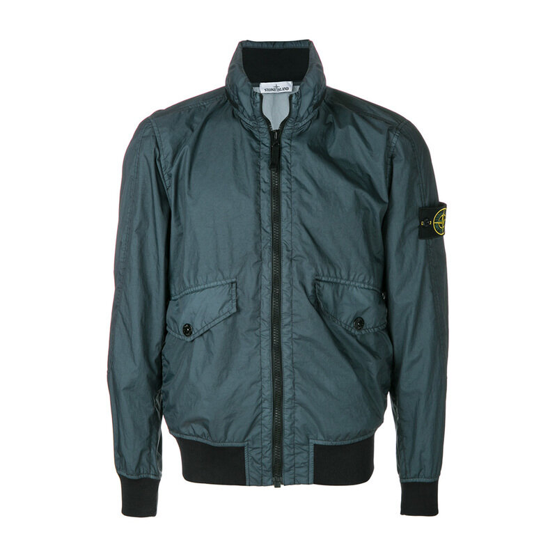 15주년 와펜 패치 봄버 자켓 딥블루 681541023 V0063 - Stone Island