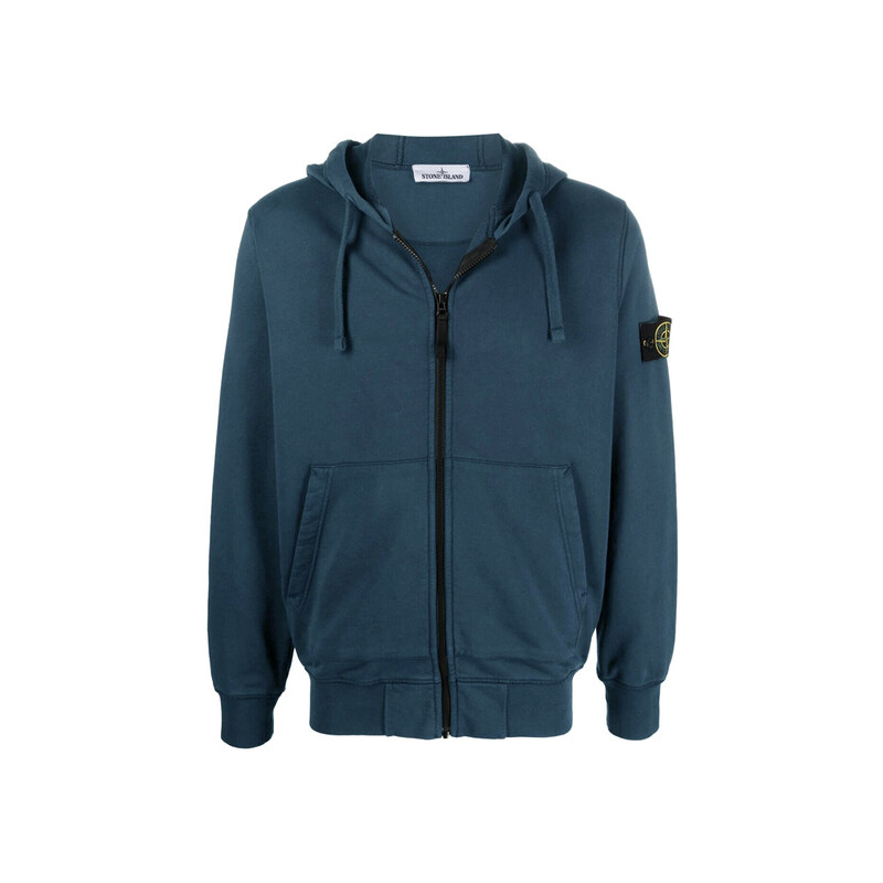 15주년 와펜 패치 후드집업 블루 741564251 V0024 - Stone Island